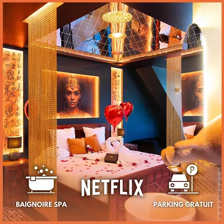 Appartamento Le Secret De Cléopâtre, De Luxe Avec Jacuzzi Et Pièce Secrète Scheibenhard