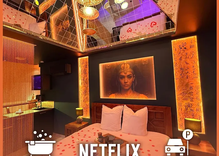 דירה Le Secret De Cleopatre, De Luxe Avec Jacuzzi Et Piece Secrete Scheibenhard